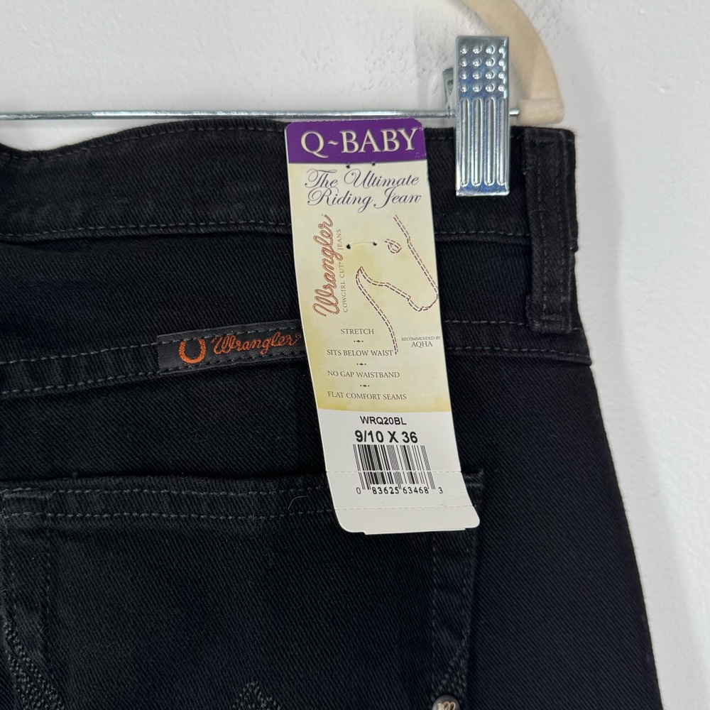 NWT Wrangler Q Baby Black Boot Cut Jeans Women’s Size 9/10 Tall - Picture 8 of 10